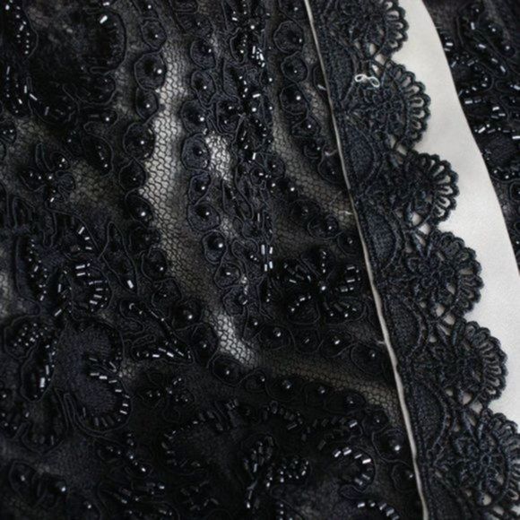 JOHN MEDEIROS Black Strapless Evening Formal Gown Size 8 - Picture 5 of 6